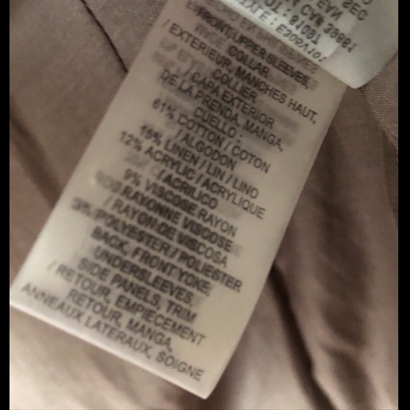 ELIE TAHARI BEIGE TWEED MILITARY BLAZER SIZE 6 - Picture 6 of 6